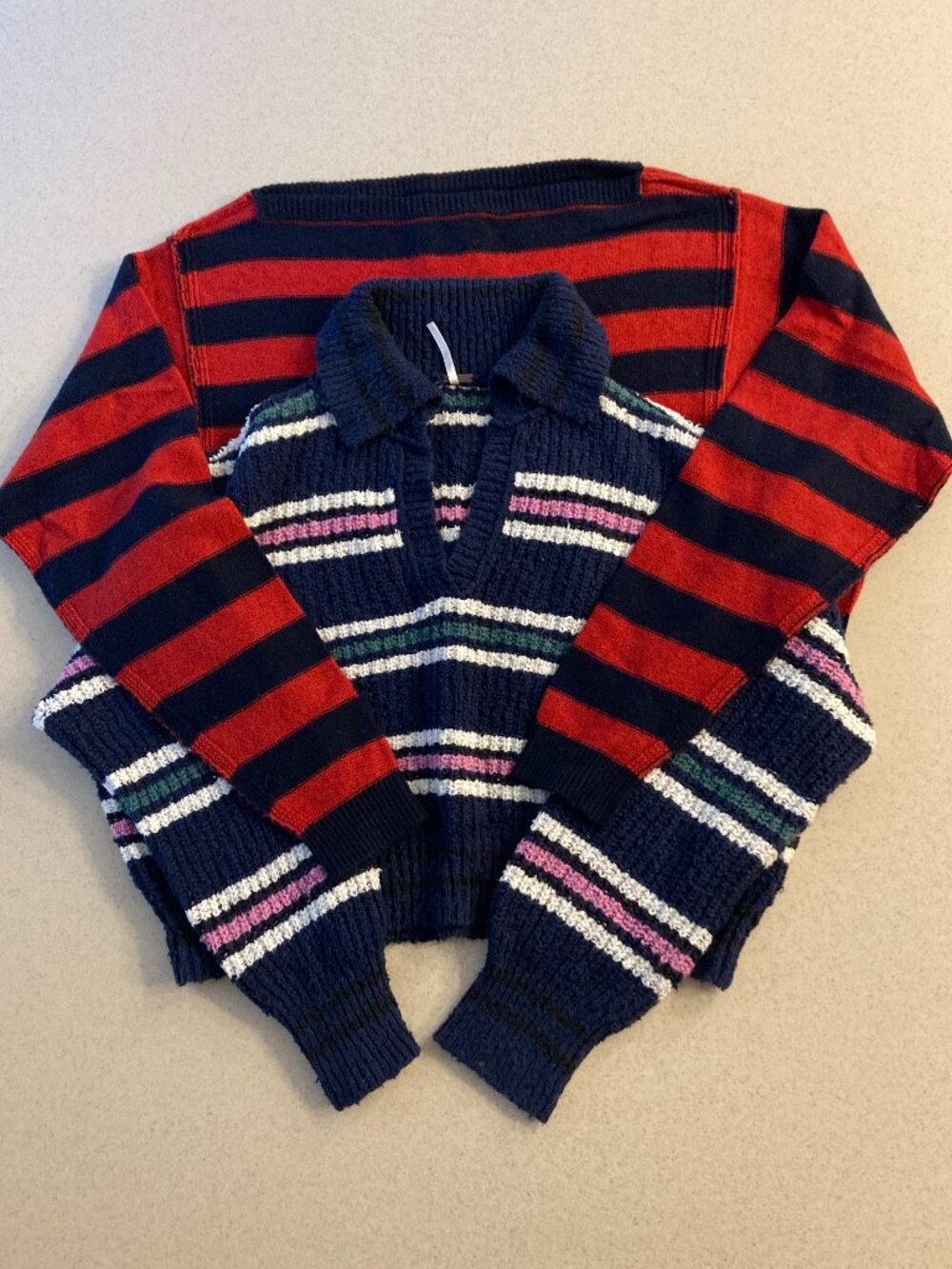 Free People Striped Sweater Bundle 2 PC - Women Size XS/S